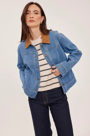 Gentle Fawn Connor Jacket Light Wash