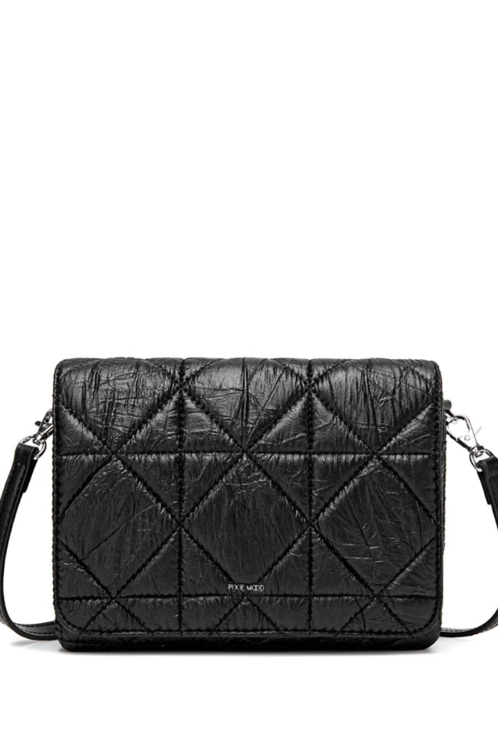 Pixie Mood Gianna Crossbody Black Quilted