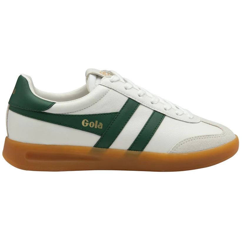 Gola Cyclone Leather White/Evergreen/Gum