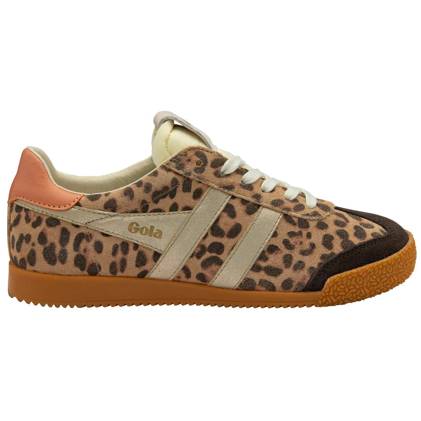 Gola Elan Safari Trainer Leopard/Mocha/Gold/Terracotta