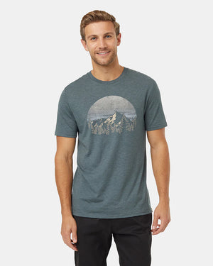 Tentree Vintage Sunset T-Shirt Urban Green Heather/ Ocean Air