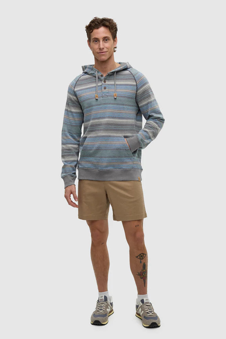 Ten Tree Woodrow Hoodie Graphite Multi Stripe