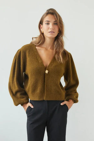Charli Hollie Cardigan Khaki