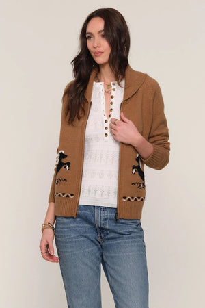 Heartloom Grant Cardi Camel
