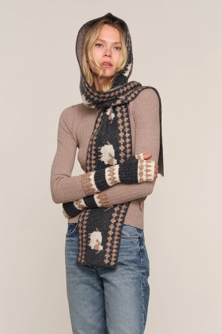 Heartloom Doria Scarf Charcoal