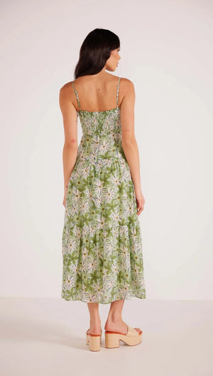 Mink Pink Margaux Maxi Dress Green/White Floral