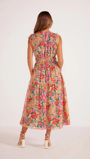 Mink Pink Valla Maxi Dress Pink Floral