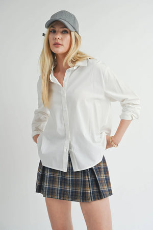 Sage the Label So Classic Button Up Shirt White