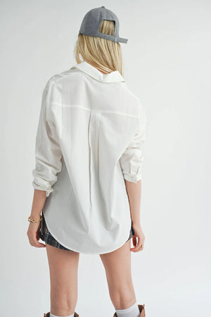 Sage the Label So Classic Button Up Shirt White