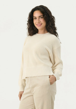 Part Two LumaPW Sweater Whitecap Gray