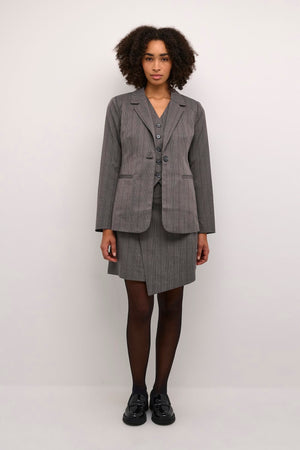 Kaffe KAdori Wrap Skirt Grey/Black Check