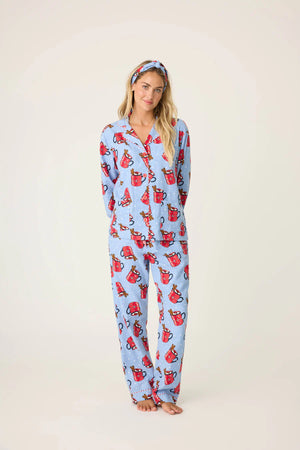 PJ Salvage Hug in a Mug Flannel PJ Set