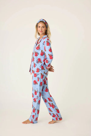 PJ Salvage Hug in a Mug Flannel PJ Set