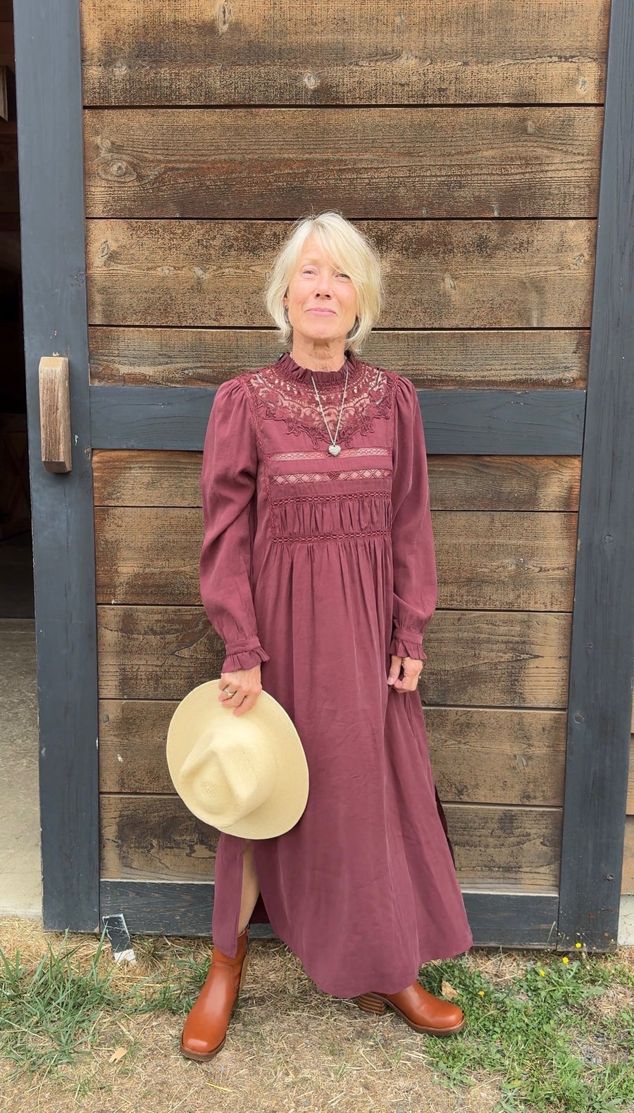 See U Soon Debbie Dress Burgundy