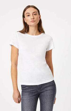 Mavi Slim Crew Neck T-Shirt Basic White
