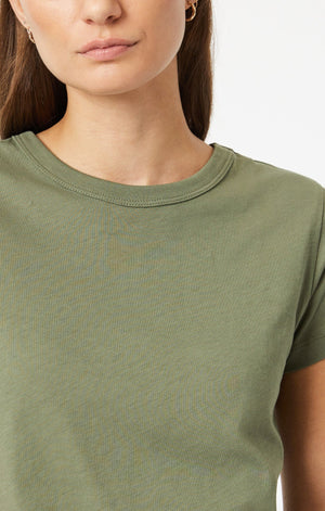 Mavi Slim Crew Neck T-Shirt Deep Lichen Green
