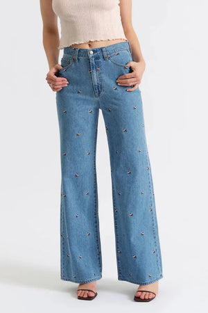 DAZE Far Out High Rise Wide Leg Fated