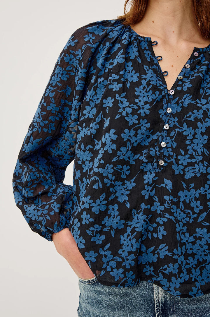 Rails Indi Blouse Midnight Silhouette Floral