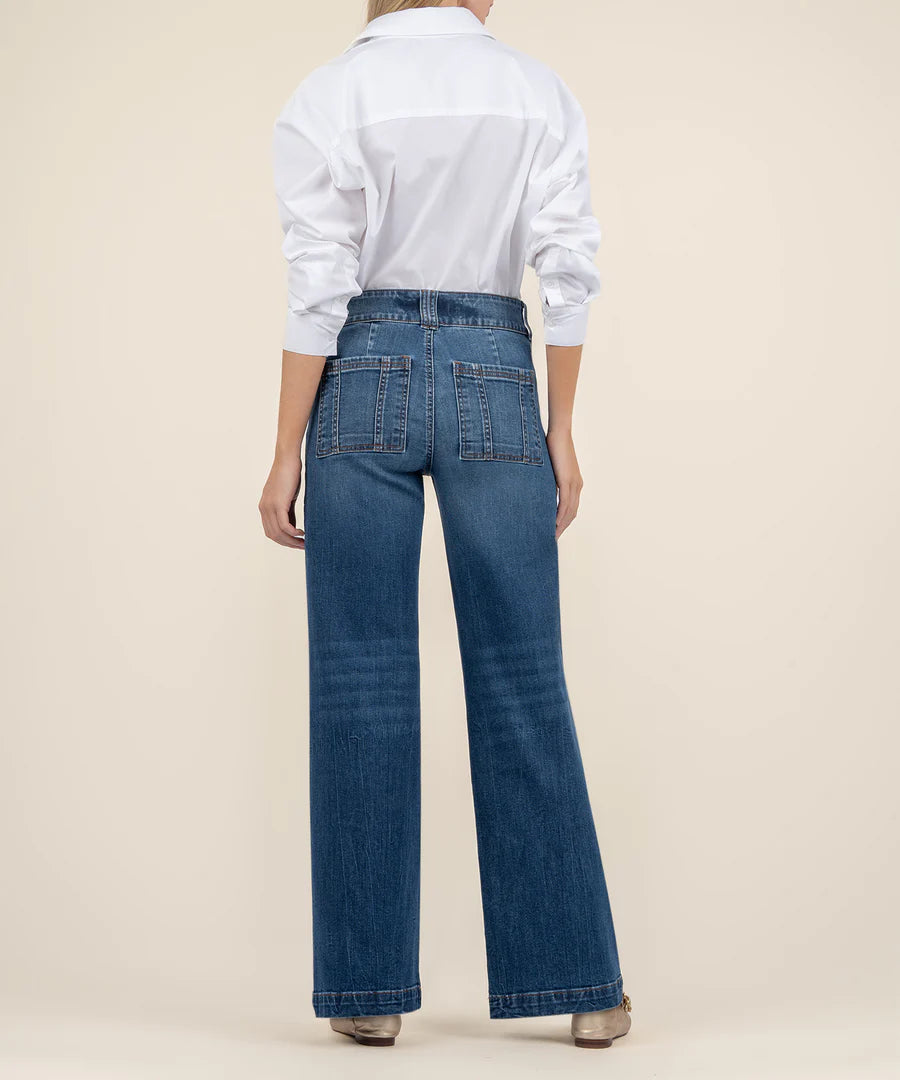 Kut from the Kloth Jodi High Rise Wide Leg Jeans Fairness