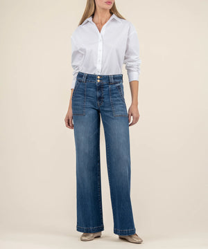 Kut from the Kloth Jodi High Rise Wide Leg Jeans Fairness