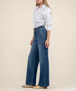 Kut from the Kloth Jodi High Rise Wide Leg Jeans Fairness