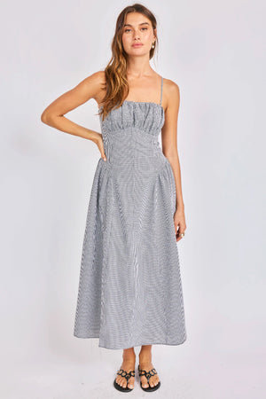 Sage The Label Boardwalk Midi Dress Black/White