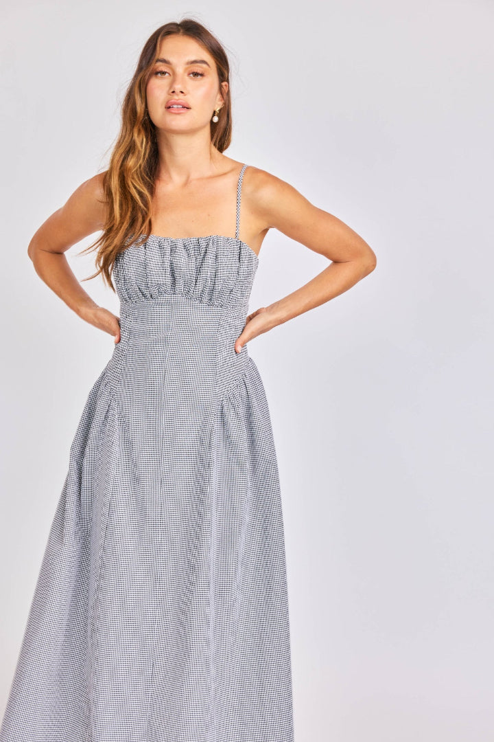 Sage The Label Boardwalk Midi Dress Black/White