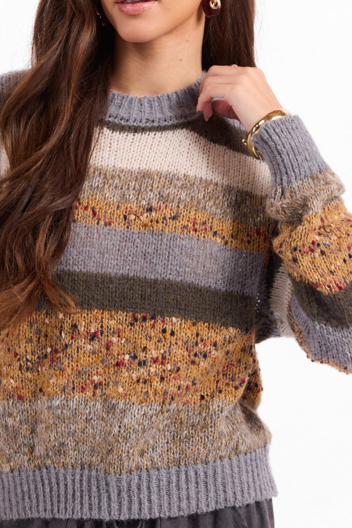 Sage The Label Daffodil Stripe Sweater Multi