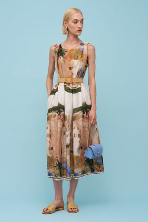 Astrid Woven Dress Cream