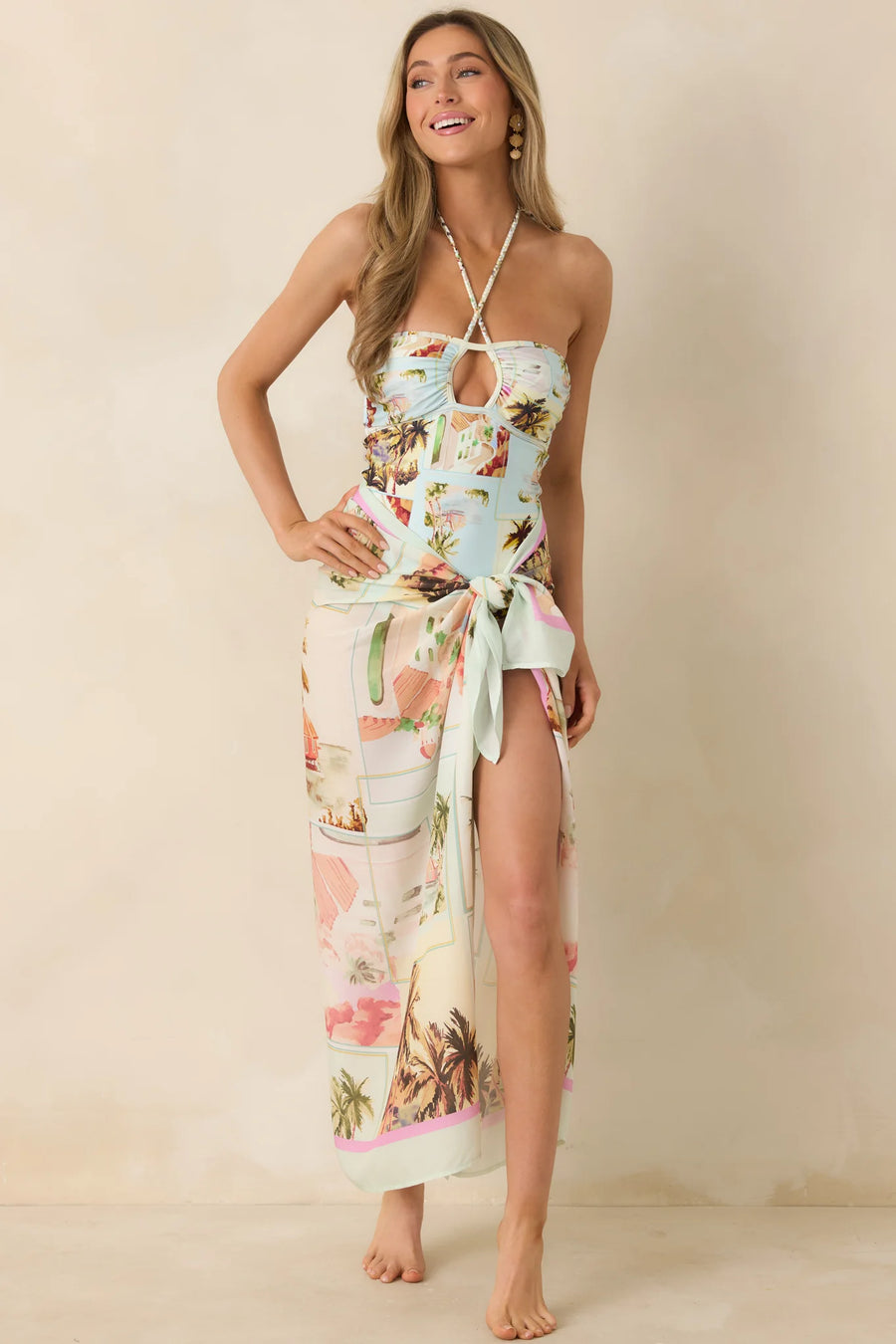 Mink Pink Dolce Cut Out One Piece Post Card