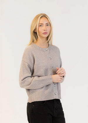Lyla + Luxe Beau Cardigan Medium Grey