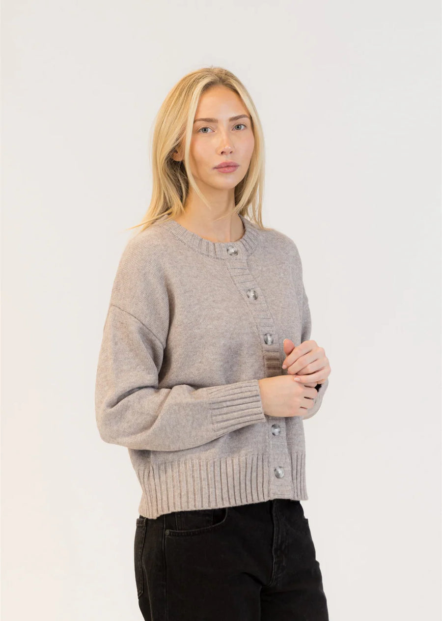 Lyla + Luxe Beau Cardigan Medium Grey
