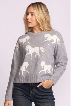 Pink Martini Meadow Sweater Grey
