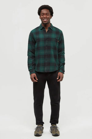 TenTree Forest Flannel Shirt Forest Pine/Storm Plaid