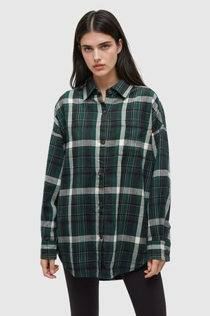 TenTree Fernwood Flannel Shirt Forest Pine/Skyline Plaid