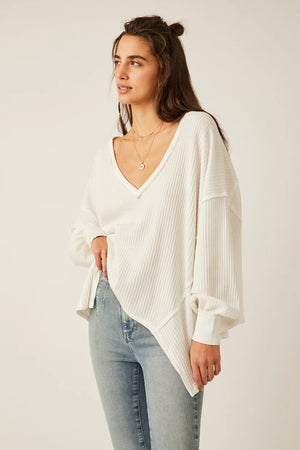 Free People Coraline Thermal Ivory