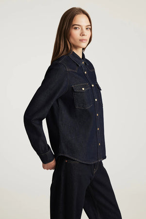 Mavi Angela Denim Shirt Rinse Classic Denim