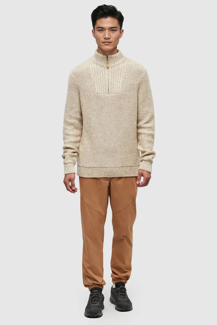 Ten Tree Conrad Sweater Warm Oak Nep