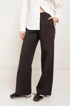 Paper Label Denise Pant Dark Melange Grey