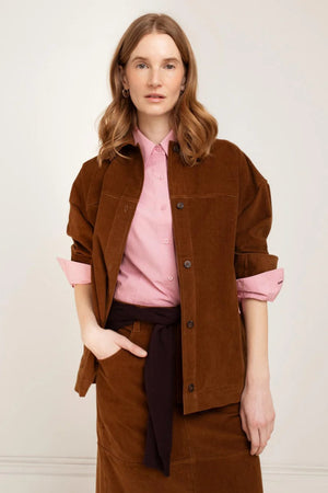 Paper Label Jill Shirt Jacket Tobacco