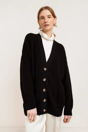 Paper Label Natalie Cardigan Black