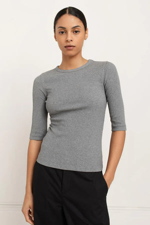 Paper Label Akari Crew Neck Melange Grey