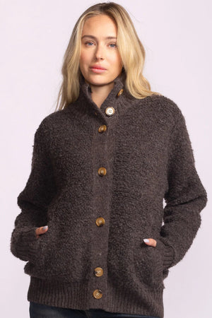 Pink Martini Dolly Sweater Dark Grey
