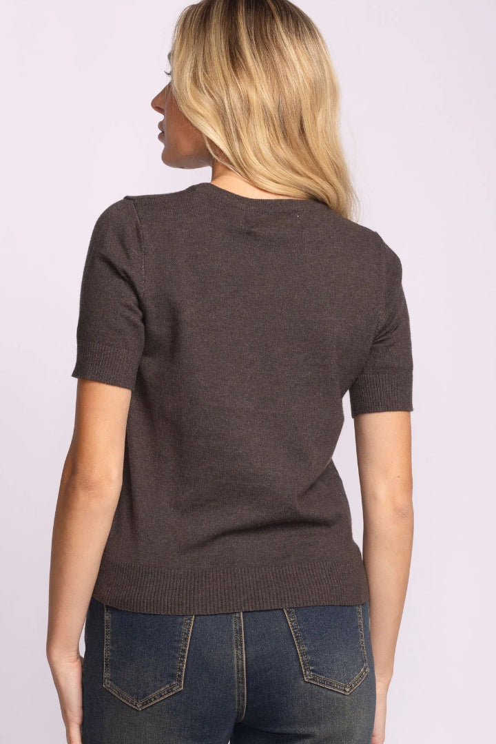 Pink Martini Remo Top Dark Grey