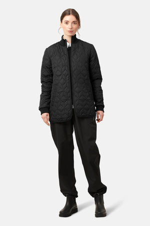 Ilse Jacobsen Art40 Quilted Jacket Black