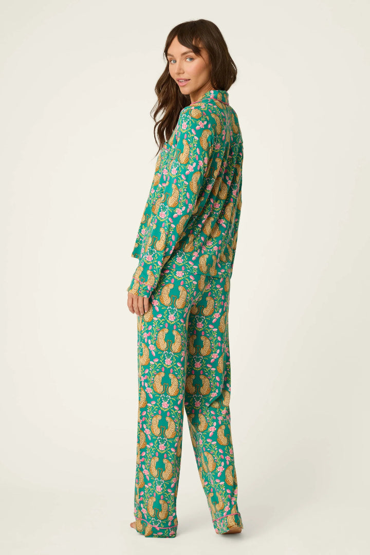PJ Salvage Cheetah Bonita Dream Teal