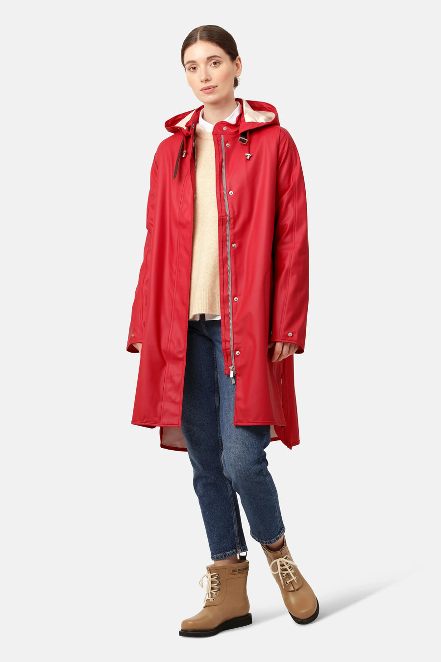 Ilse Jacobsen Rain71 Raincoat Deep Red