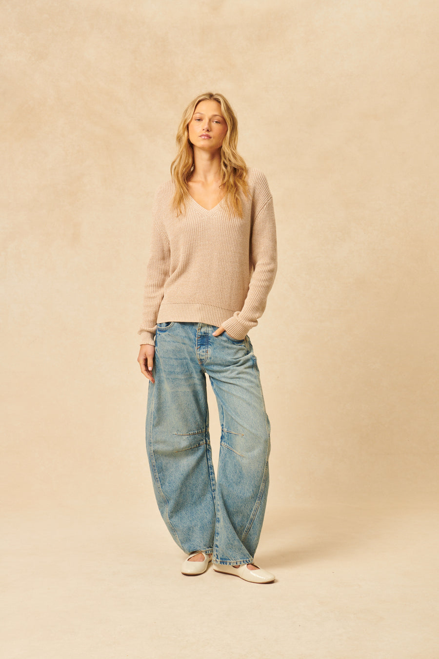 John + Jenn Leo Sweater Light Mocha