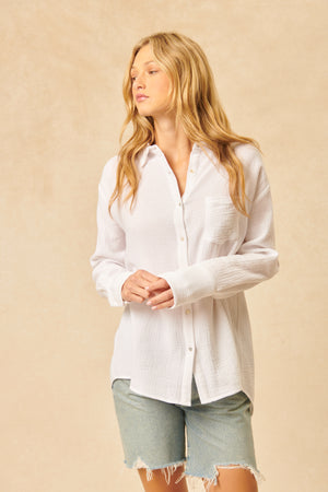 John + Jenn Wyatt Shirt Cloudy Sky