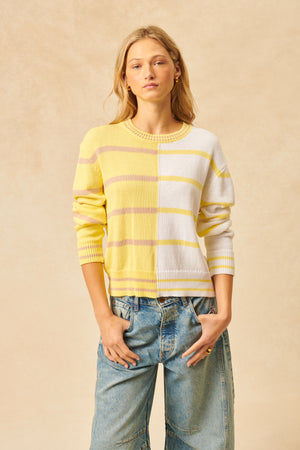 John + Jenn Tyson Pullover Monaco Stripe